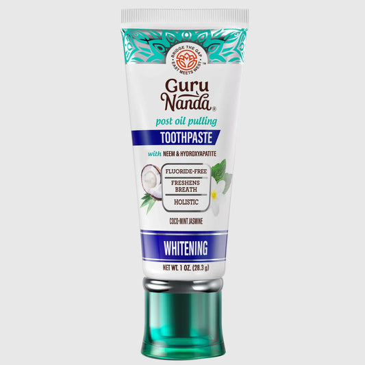 Travel-Size Hydroxyapatite & Neem Whitening Toothpaste, Fluoride Free – 1 oz